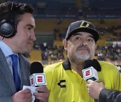 Moment stânjenitor pentru marele Maradona, în Mexic | VIDEO