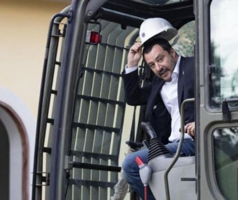Salvini a INTRAT cu BULDOZERUL în vila MAFIEI din Roma