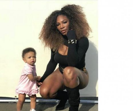 Serena Williams şi fiica ei de un an au făcut turul studiourilor foto