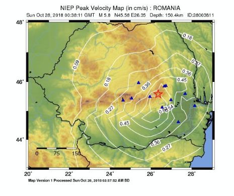 Un nou CUTREMUR în ROMÂNIA. Al doilea SEISM din ultimrle 24 de ore