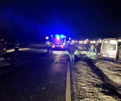 Accident în lanț pe Autostrada A3 București-Ploiești din cauza poleiului