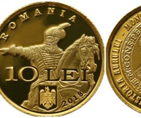 BNR a lansat o monedă cu tema Istoria aurului. Cât costă moneda din aur de 10 ducaţi Mihai Viteazul