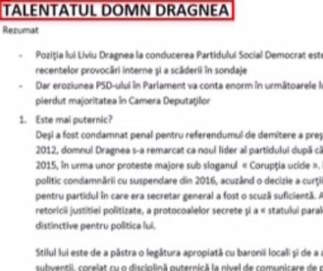 Document INCENDIAR care CUTREMURĂ scena politică din România! Notă informativă pentru Juncker, din România