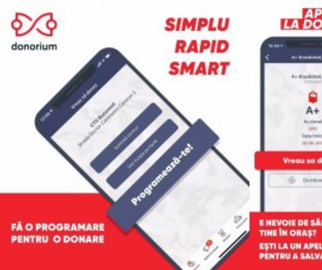 O aplicație pentru telefon a triplat numărul donatorilor de sânge încă din prima zi