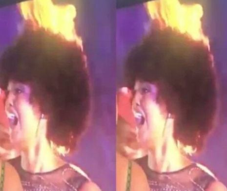 ȘOC și GROAZĂ: Părul câștigătoarei Miss Africa 2018 a luat foc în momentul încoronării. VIDEO