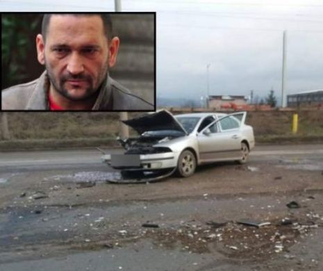 Traian Berbeceanu, ACCIDENT AUTO VIOLENT. A intrat FRONTAL într-o DUBIȚĂ