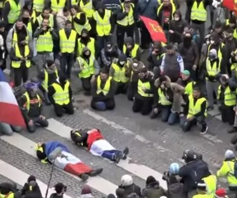 Vestele galbene, un nou ASALT la Paris. PROTESTE INEDITE în Franța. Manifestanți reținuți