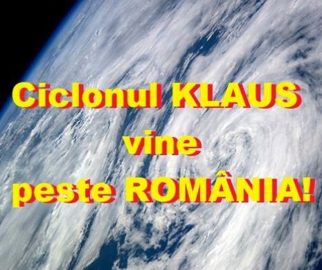 ALERTĂ METEO! Ciclonul Klaus se apropie de România. Avertisment TERIBIL de la meteorologi