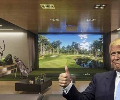 Trump şi-a instalat un simulator de golf de 50.000 de dolari la Casa Albă. VIDEO în articol