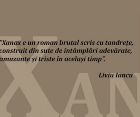 Xanax, romanul de debut al jurnalistului Liviu Iancu, s-a epuizat în doar o săptămână de la lansare
