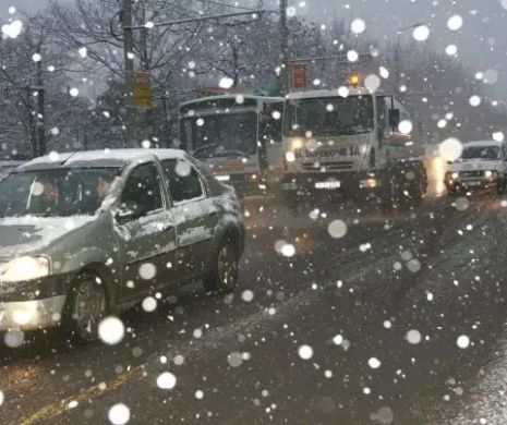 A revenit ninsoarea în România. Drumarii au intervenit de urgență