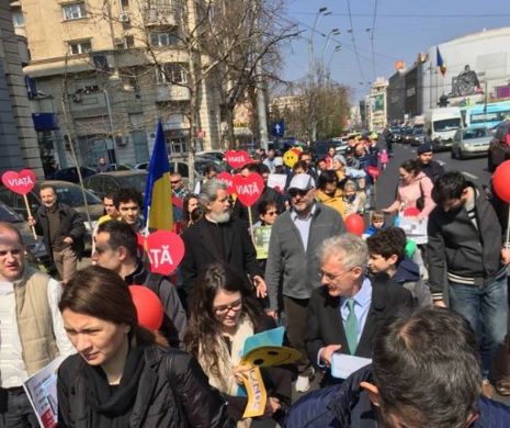 Marșul pentru Viață 2019. Mii de români au protestat pașnic împotriva avortului