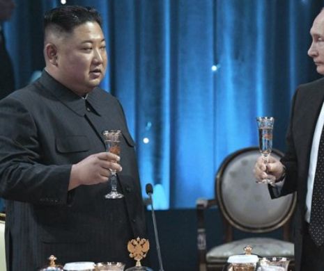 Putin și Kim au ajuns repede la șampanie