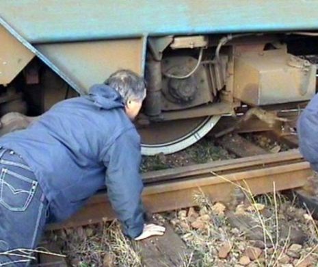 Un vagon de tren a luat foc la Bistrița