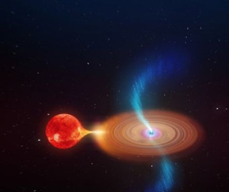 Astronomii, extrem de îngrijoraţi! O gaura neagră de nouă ori mai mare decât Soarele, este atât de puternică încât absoarbe spaţiul apropiat ei. Video în articol