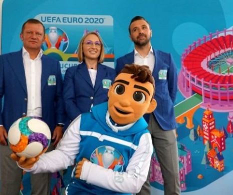 Fotbalul românesc se pregăteşte de o mare sărbătoare. Skillzy, mascota EURO 2020, este la București