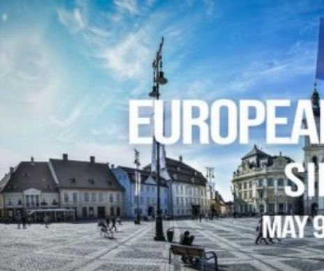 Proteste la Summitul UE de la Sibiu. Zeci de persoane au cerut unirea României cu Republica Moldova