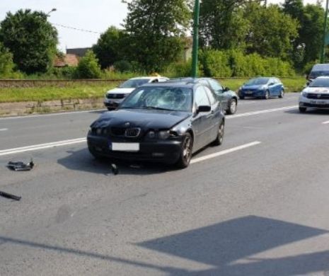 Accident la Braşov! Un motociclist este grav rănit
