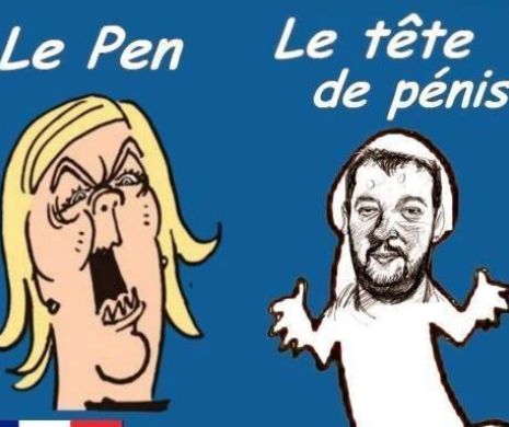 Charlie Hebdo, care se autodenumeşte „ziar iresponsabil”, nu se dezice. Salvini este umilit la modul cel mai grobian