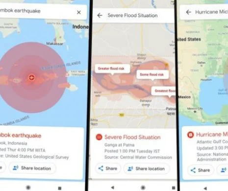 Google Maps va afişa alerte pentru dezastre şi calamităţi naturale
