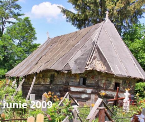 Haideți să salvăm bisericile din lemn ale României! Pictura lăcașului de cult din satul Urși este inestimabilă