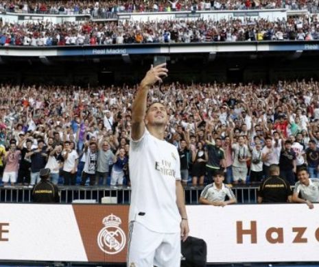 Moment jenant pentru Eden Hazard, în timpul prezentării oficiale la Real Madrid | VIDEO