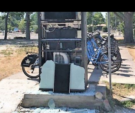 Stații de biciclete vandalizate, la Constanța