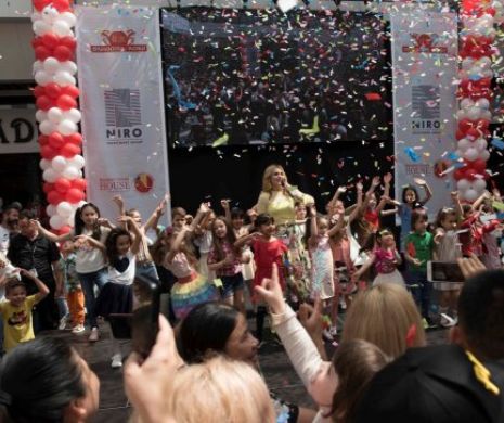 Sute de copii s-au bucurat de un spectacol de dans și muzică, momente interactive și surprize dulci la Dragonul Roșu