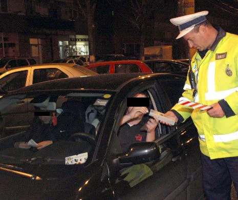 Un șofer oltean bețiv a dat etilotestul peste cap