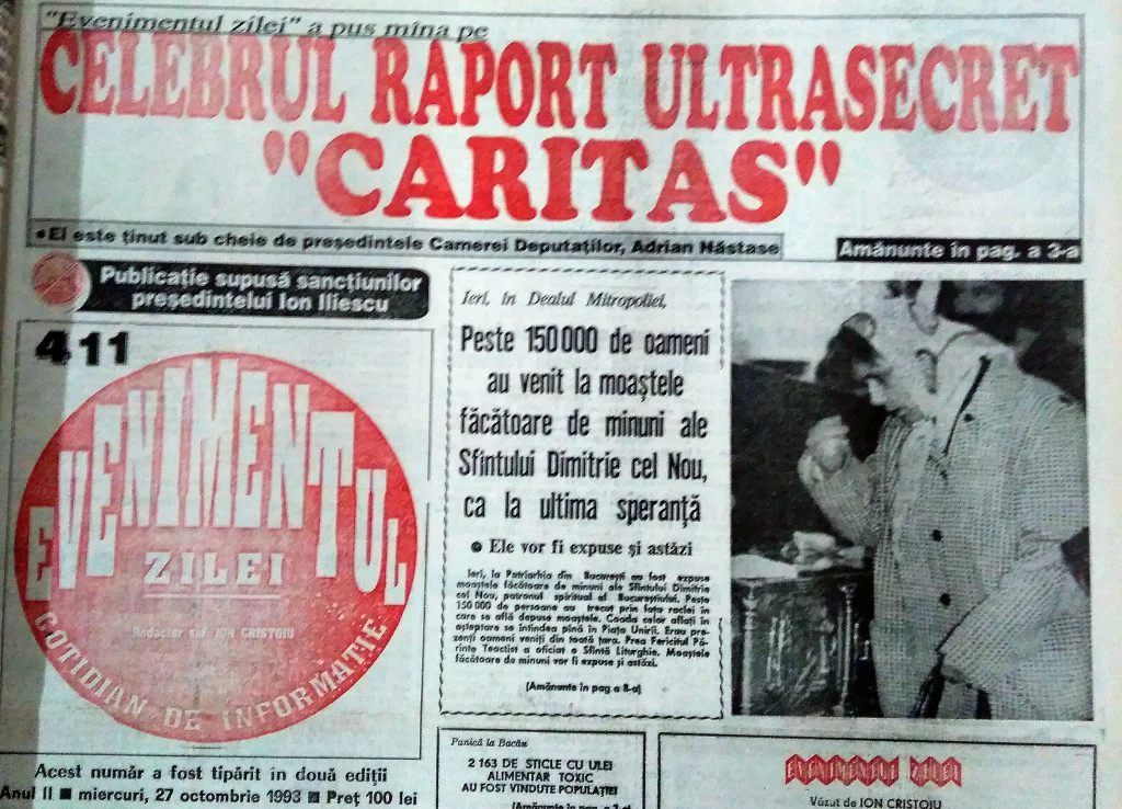 1992, Ioan Stoica inventează Caritas. Prima țeapă care i-a lăsat faliți pe mulți români