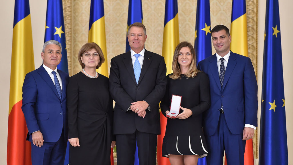 Simona Halep a primit „Steaua României” sub ochii iubitului