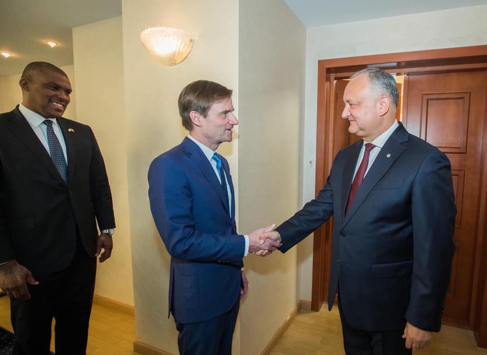Igor Dodon cere SUA să sprijine recunoașterea internațională a neutralității „permanente” a R.Moldova
