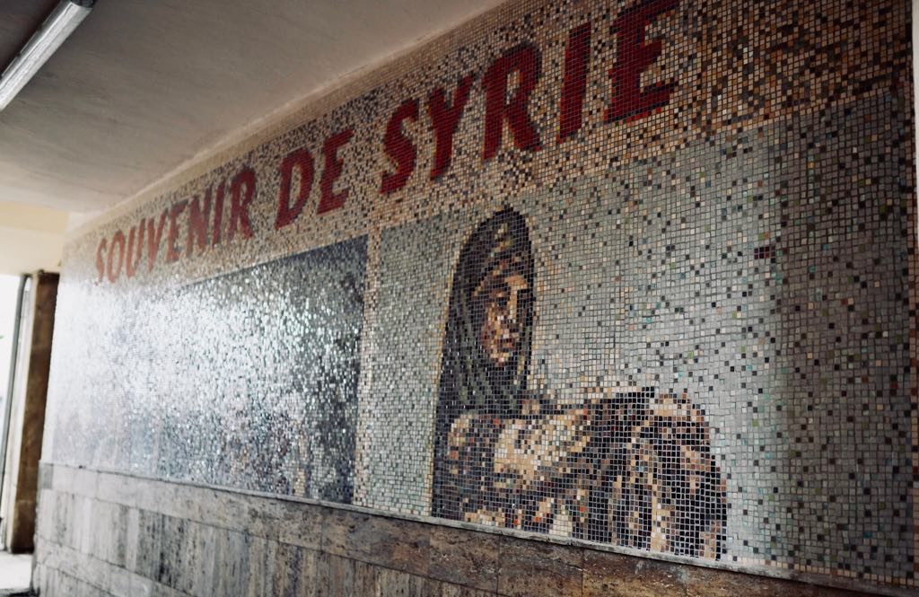 Suvenir din Siria, mozaic de 50.000 de piese în Gara de Nord