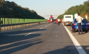 Accident grav pe A1 Bucureşti – Piteşti. SMURD intervine de urgență, traficul este blocat