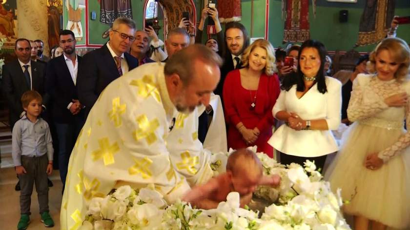 Bucurie mare! Alessandra Stoicescu și-a botezat fiica, Sara Maria Francesca