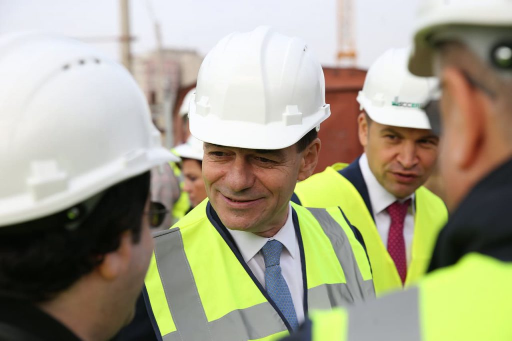 Premierul Orban în vizită la Balş. Au început lucrările la Drumul Expres Craiova –Piteşti