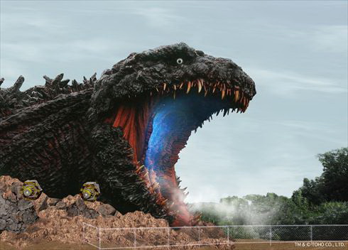 Godzilla în mărime naturală! Are capul cât un bloc cu 7 etaje. Galerie foto