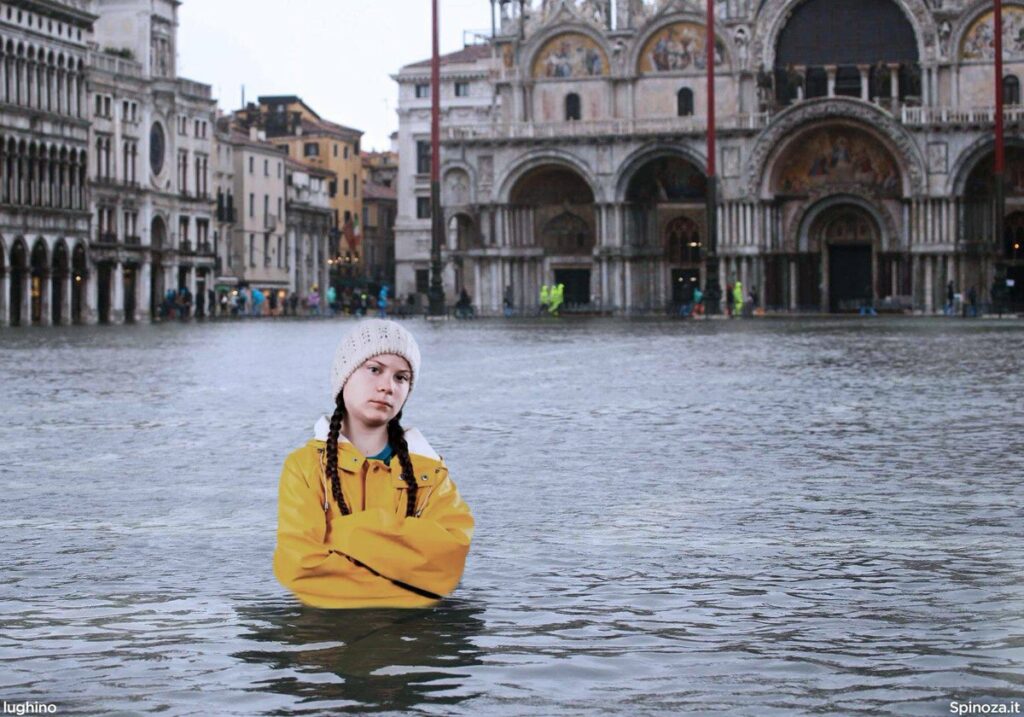 Banii ies şi din piatră seacă. Greta Thunberg „nu ştie” că Veneţia este inundată în fiecare an de când lumea şi pământul