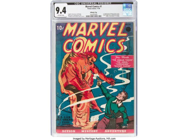 Preţ uriaş pentru un exemplar din prima ediţie a revistei de benzi desenate Marvel