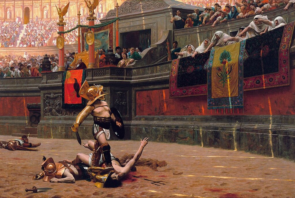 O eroare istorică: ce însemna de fapt degetul mare în jos, în luptele gladiatorilor