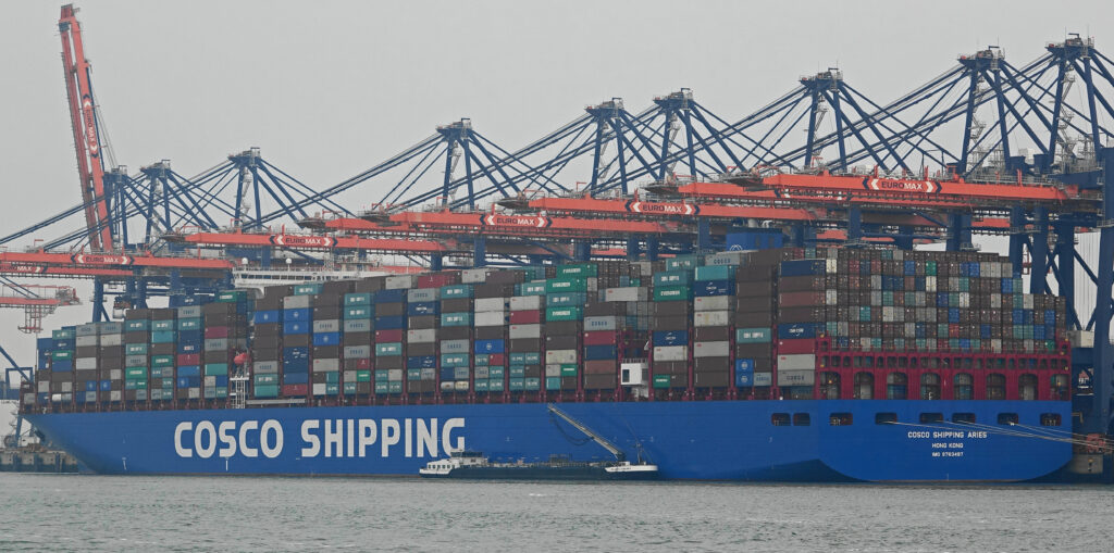 China, caracatița porturilor maritime europene