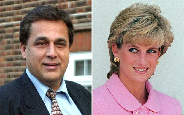 Prinţesa Diana plănuia să treacă la Islam din dragoste pentru Hasnat Khan