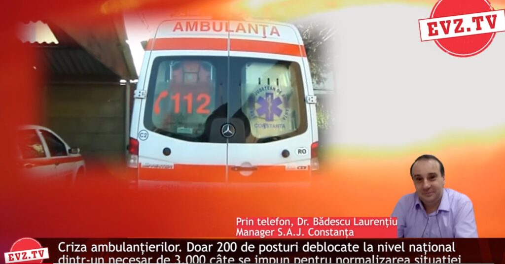 Evz.TV. Alertă la Urgențe. Medicii români fug de serviciul pe Ambulanță. De ce Guvernul a deblocat doar 200 posturi dintr-un necesar de 3.000