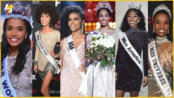 Pentru prima dată Miss France, Miss World, Miss America, Miss Teen USA și Miss Univers sunt femei de culoare. Galerie foto în articol