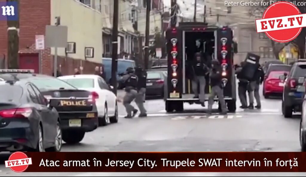 Evz.TV. Primele imagini cu atacul armat din Jersey City. Momentul intervenției trupelor SWAT