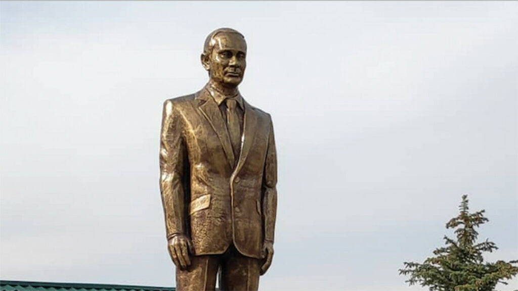 O statuie a lui Putin a fost dezvelită în Kirgazistan