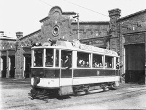 Primul tramvai electric din Bucureşti, între Obor şi Cotroceni