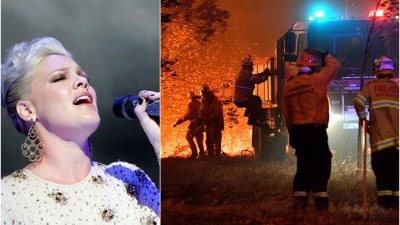 Incendiile din Australia: Cântăreața Pink sare în ajutorul pompierilor
