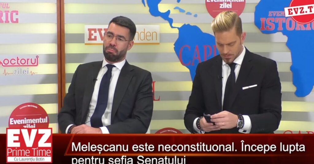 Evz Prime Time. Alex Coita, despre decizia CCR privind statutul politic al lui Meleșcanu: „A fost numit la conducerea Senatului în mijlocul unor turbulențe”