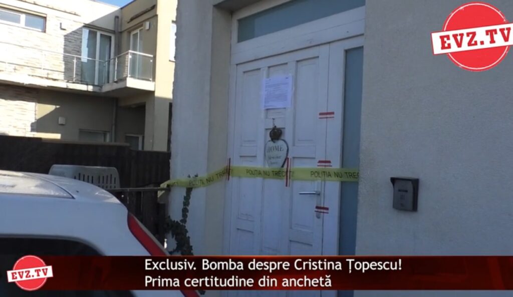 Evz.TV. Exclusiv. Bomba despre Cristina Țopescu! Prima certitudine din anchetă